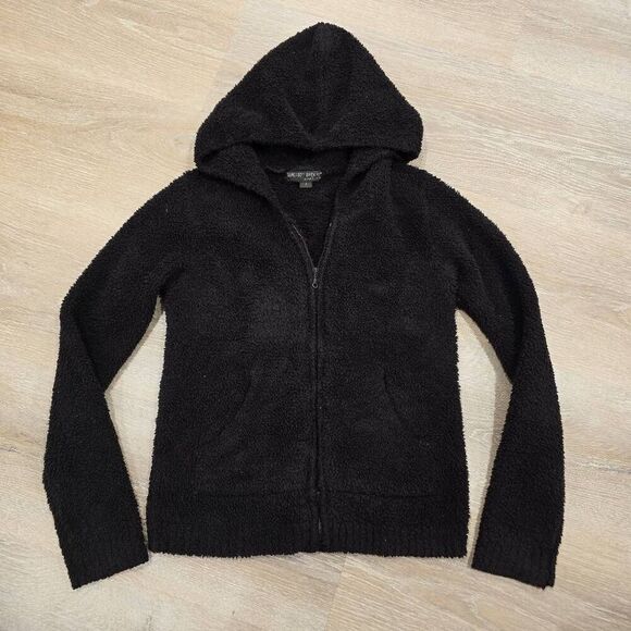 Barefoot Dreams Hoodie Women Small Brown CozyChic Relaxed Full Zip-Up Pockets - Picture 7 of 7